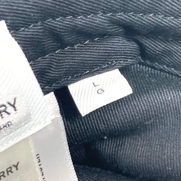 BURBERRY 8050066 logo hat hat bucket hat bob hat hat cotton Black main image 7